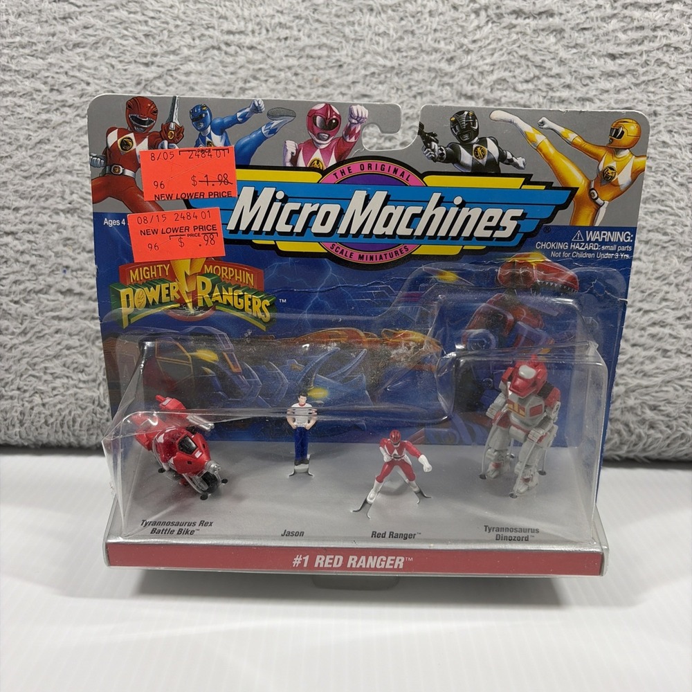 VINTAGE 1994 Galoob Micro Machines Power Rangers Red Ranger MPN 74700